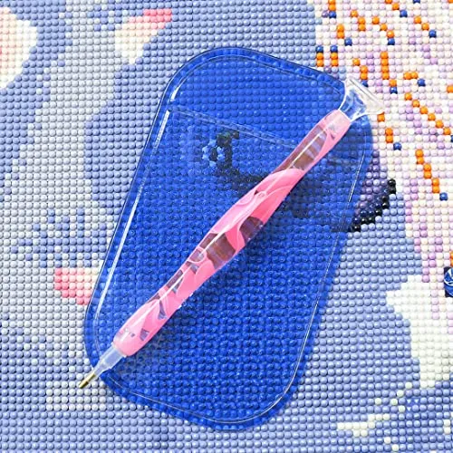 10 Pcs Anti-Slip Tools Sticky Mat for Diamond Painting, 5.6 x 3.3 Inch Universal Gel Pad for Holding Tray 5D Diamond Embroidery Accessories, 8 Colors
