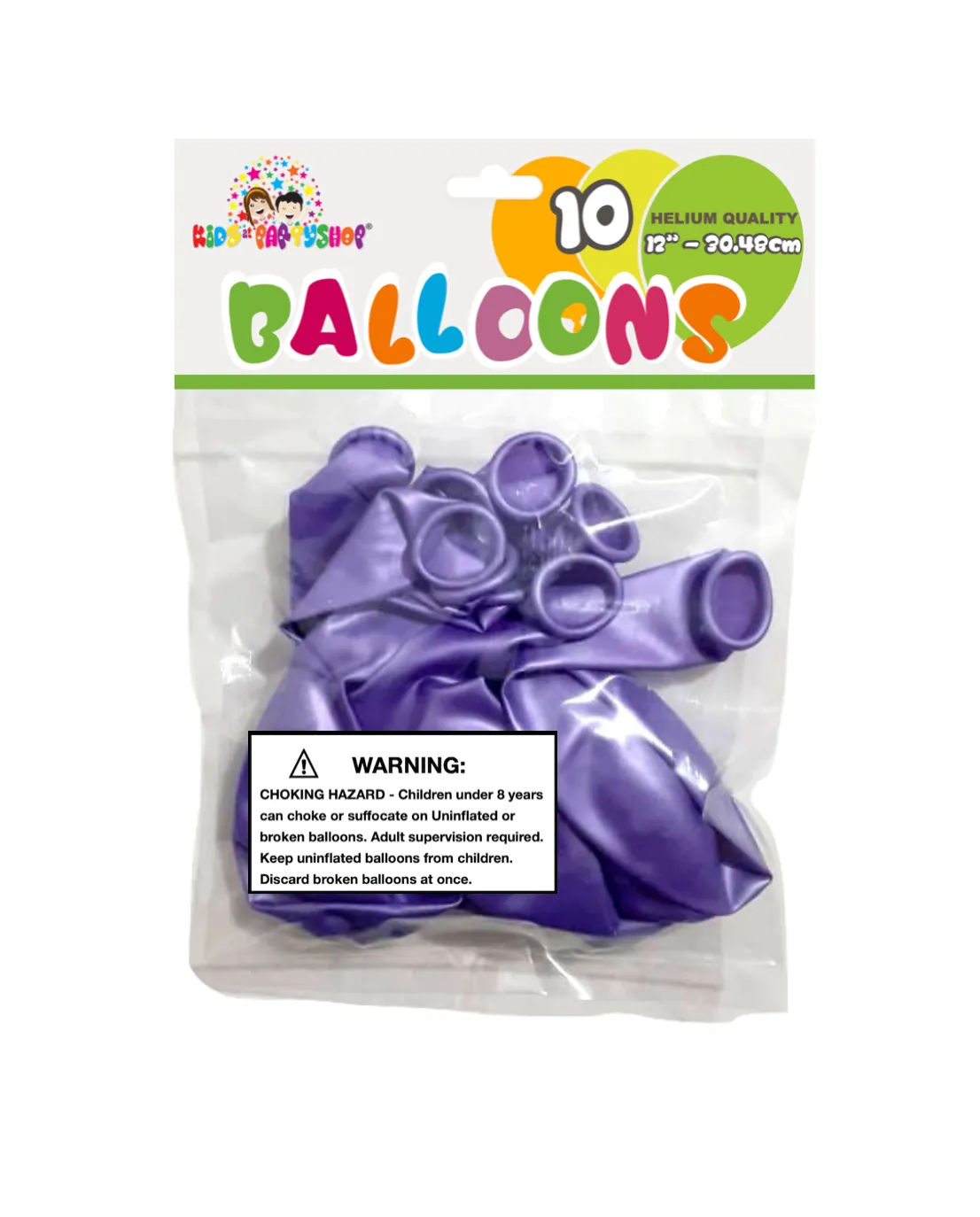 12" Round, Metallic Purple Solid Color