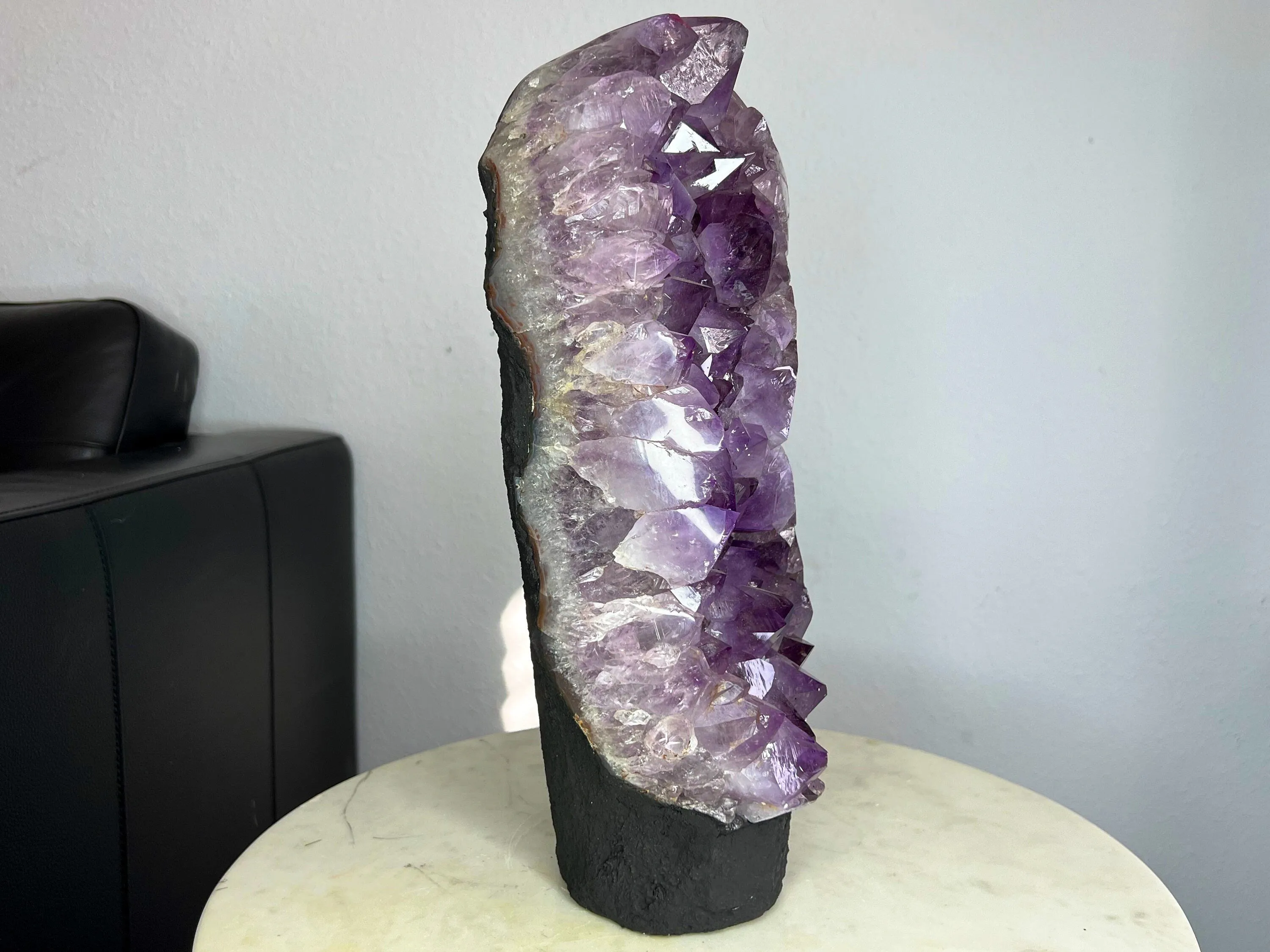 20lb 15oz Amethyst Crystal Cluster from Brazil over 13in tall
