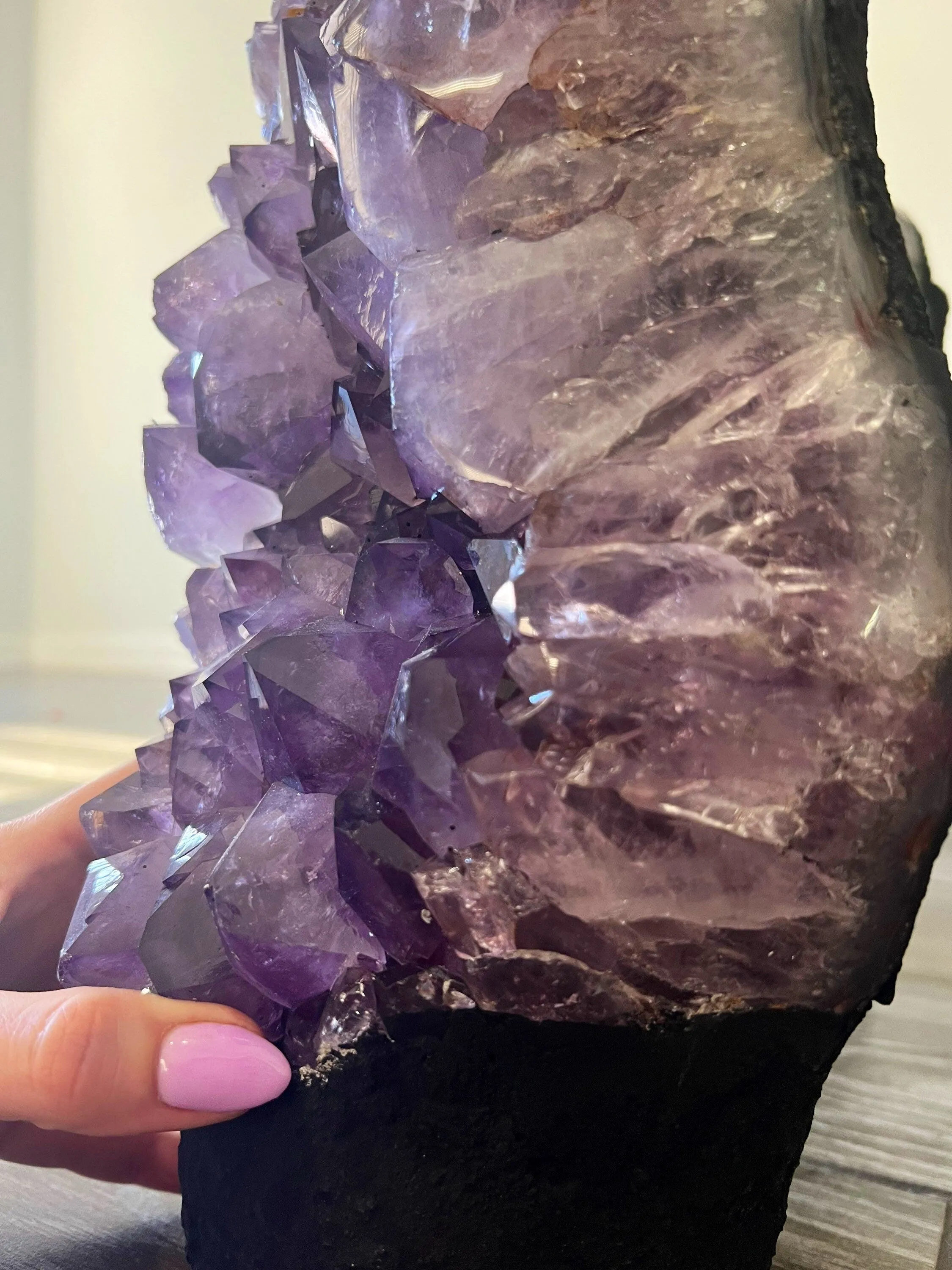 20lb 15oz Amethyst Crystal Cluster from Brazil over 13in tall