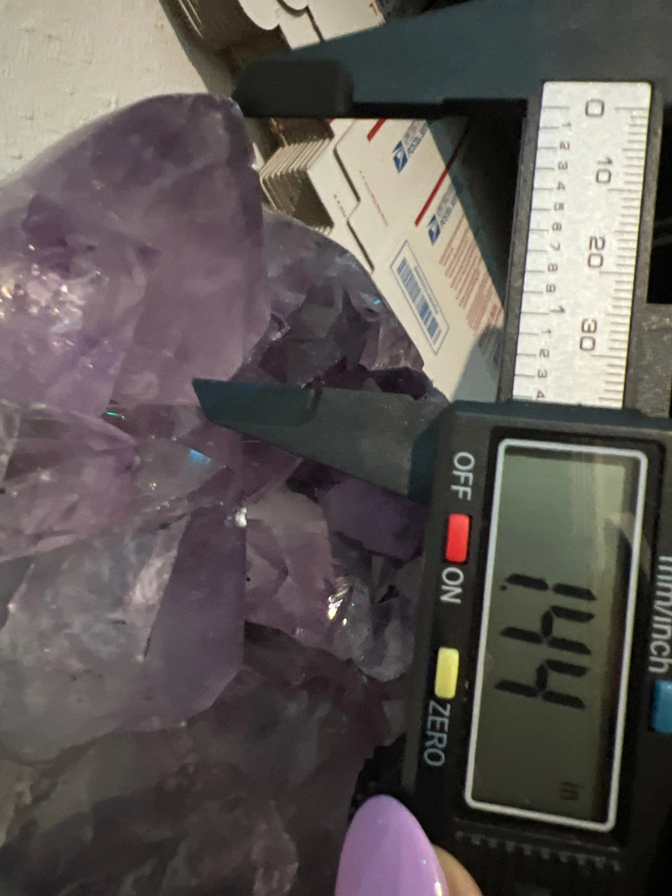 20lb 15oz Amethyst Crystal Cluster from Brazil over 13in tall