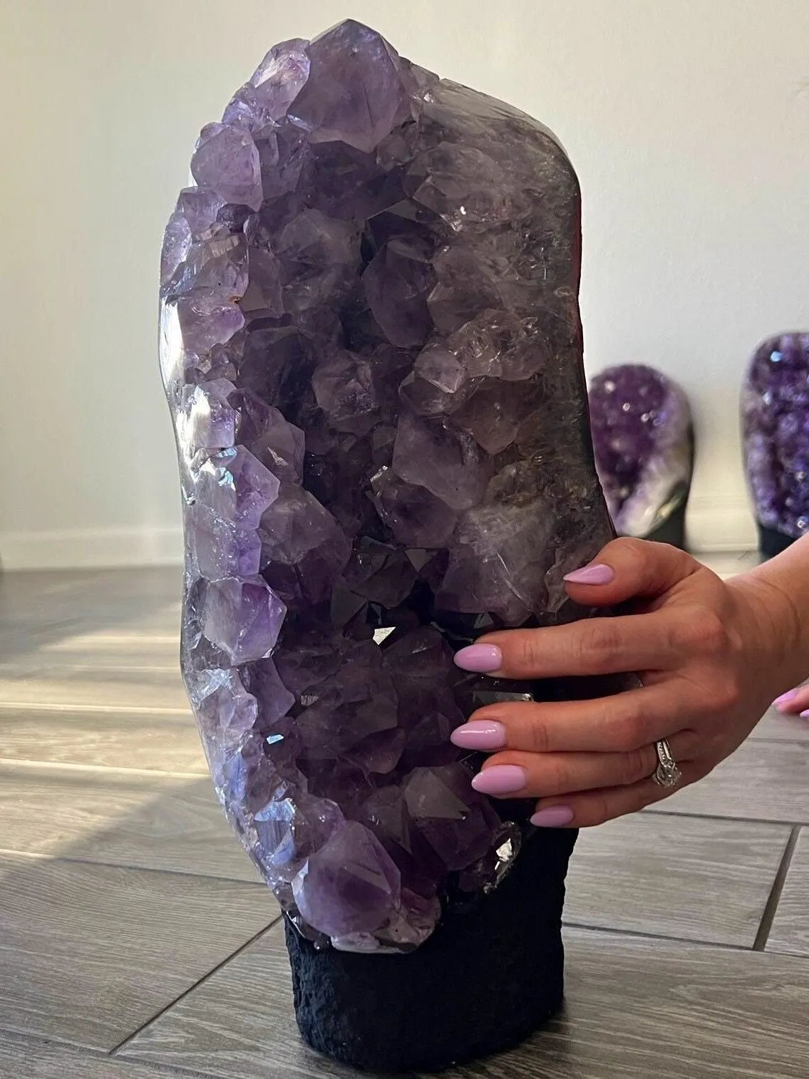 20lb 15oz Amethyst Crystal Cluster from Brazil over 13in tall