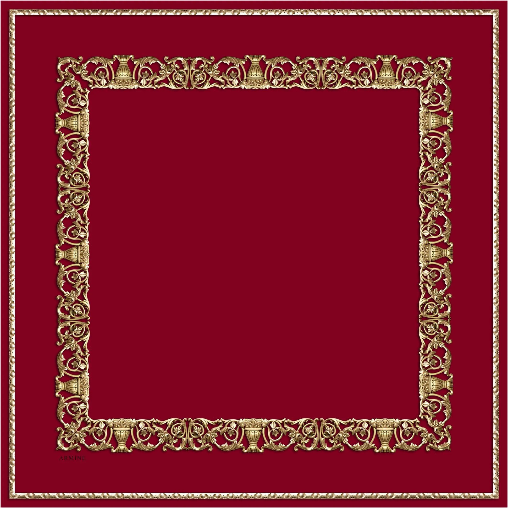 Armine Red Silk Scarf Victoria