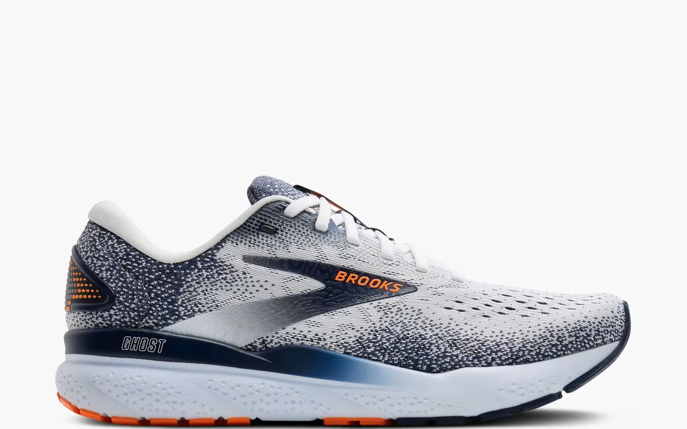 Brooks Men's Ghost 16 - White/Peacoat/Orange