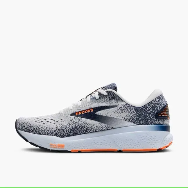 Brooks Men's Ghost 16 - White/Peacoat/Orange