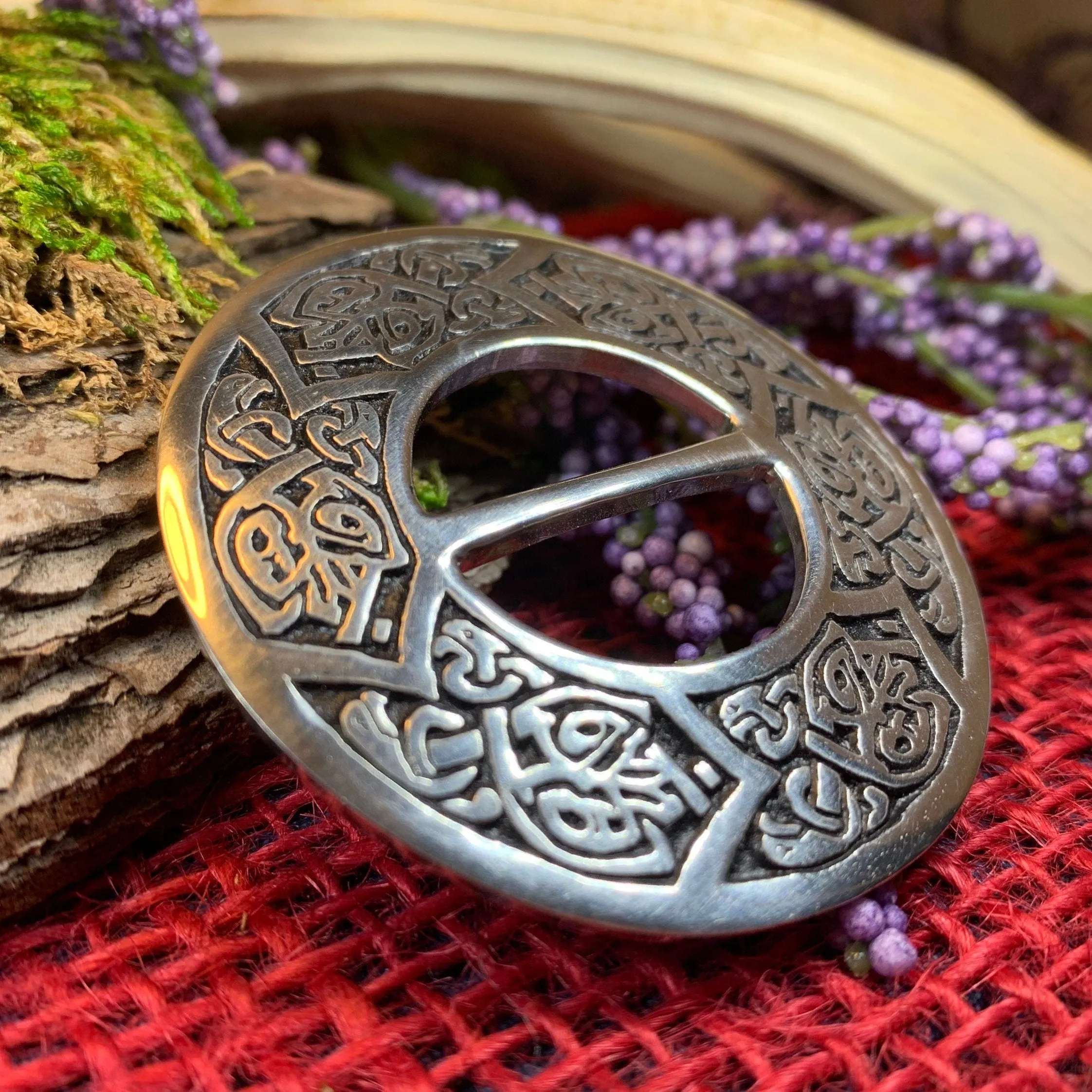 Celtic Bird Scarf Ring