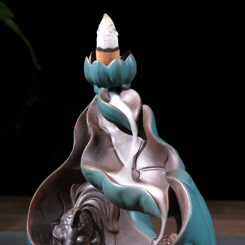 Ceramic Purple Clay Backflow Incense Burner