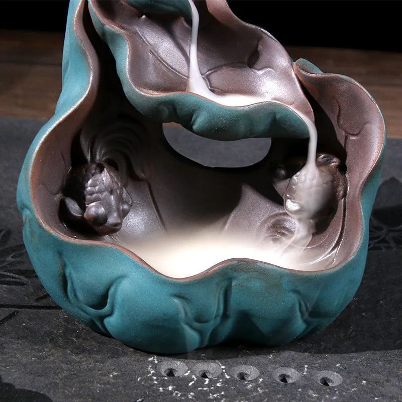 Ceramic Purple Clay Backflow Incense Burner