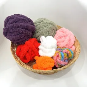 Chunky Chenille Yarn. Leftovers
