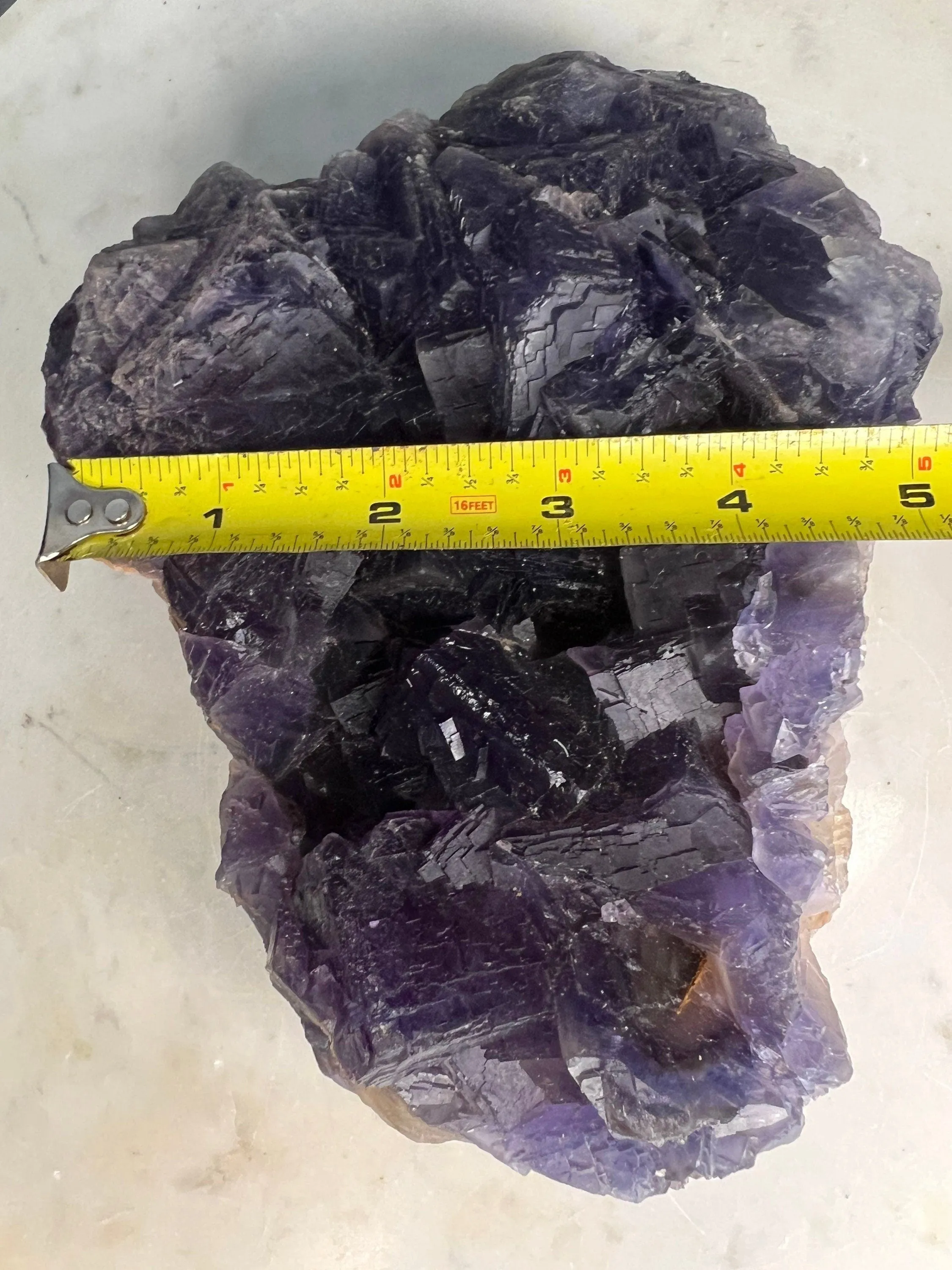 Cube purple fluorite 7 pounds 7oz