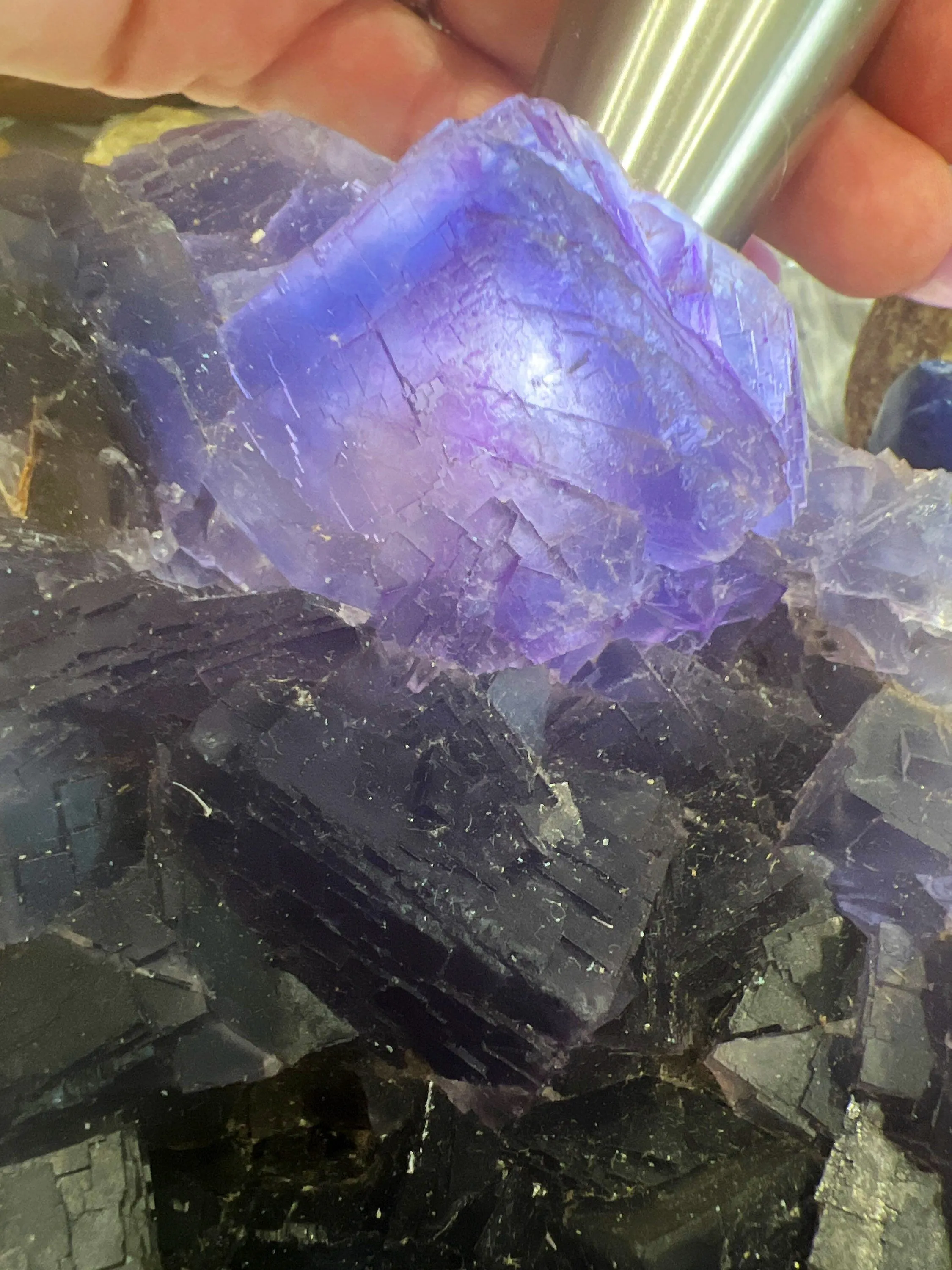 Cube purple fluorite 7 pounds 7oz