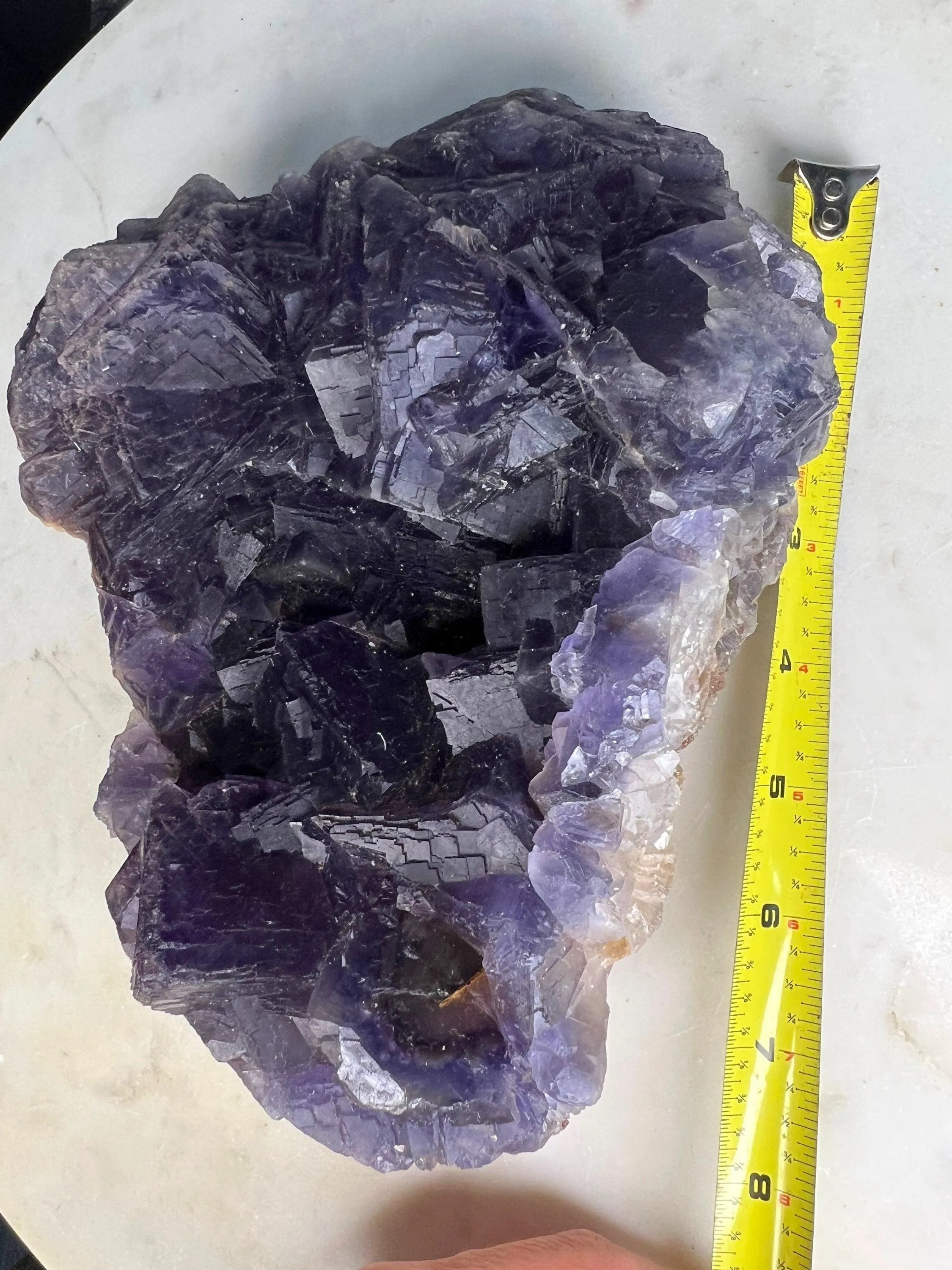 Cube purple fluorite 7 pounds 7oz