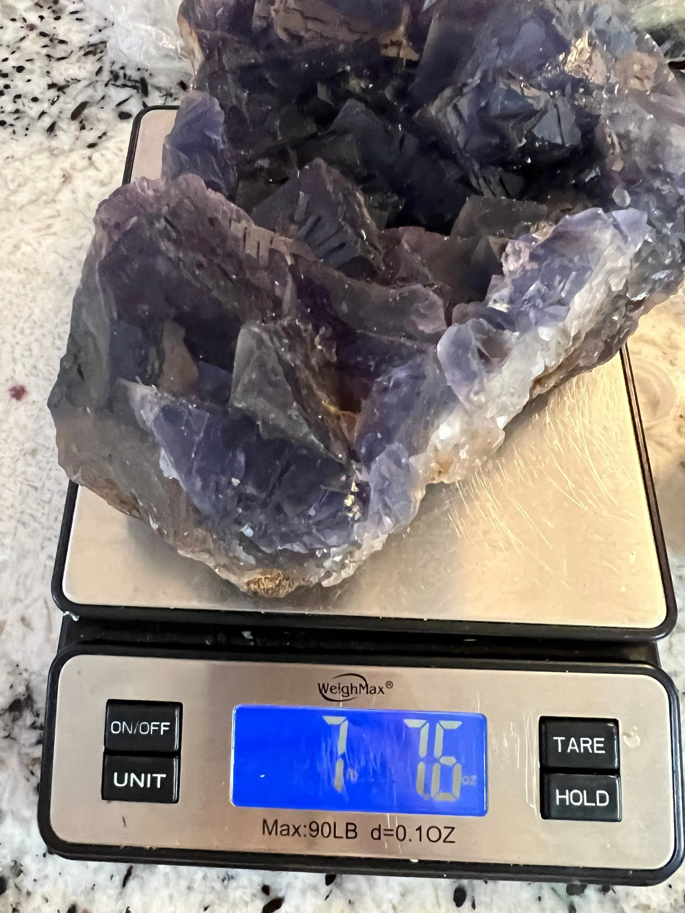 Cube purple fluorite 7 pounds 7oz