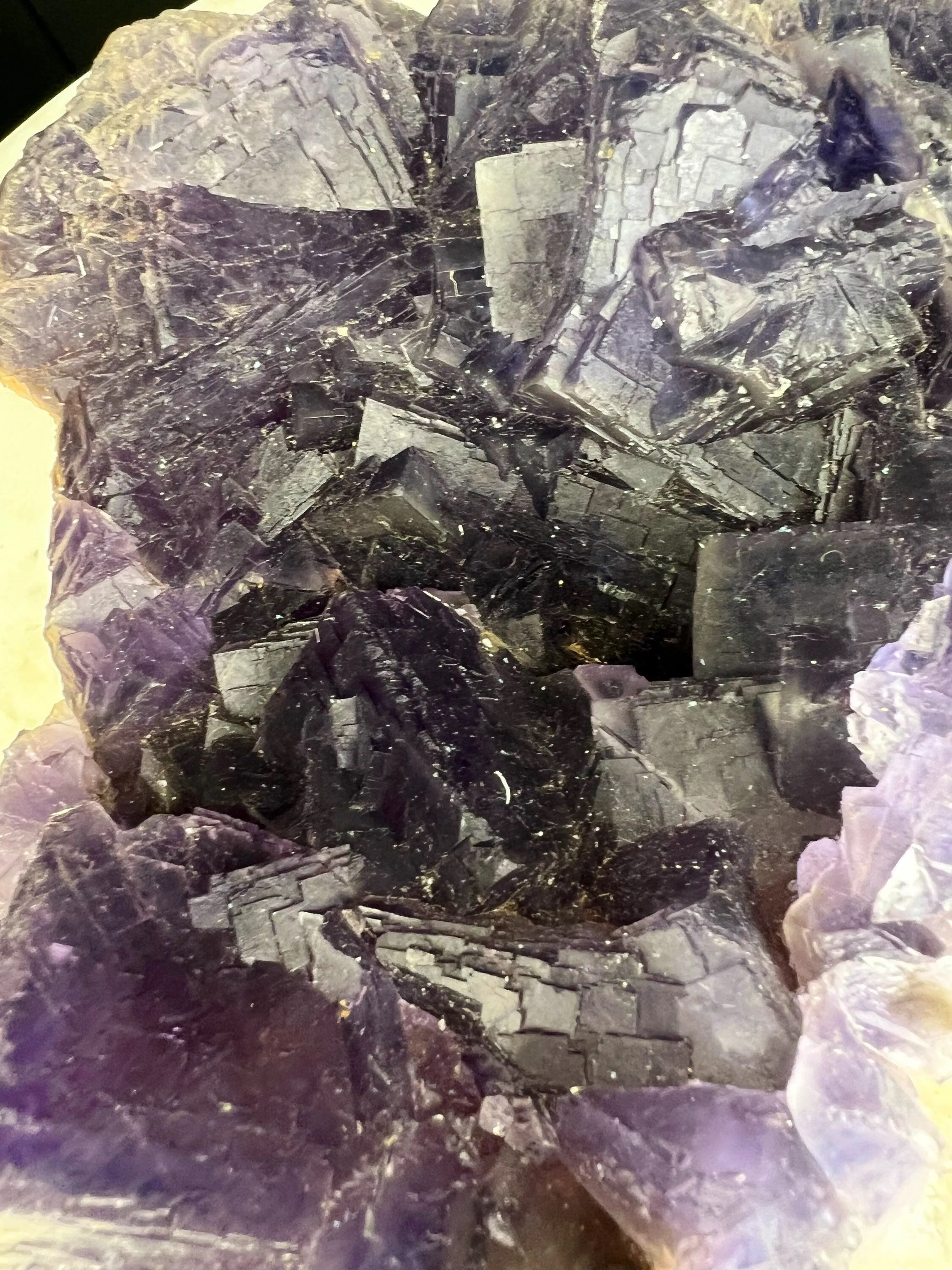 Cube purple fluorite 7 pounds 7oz