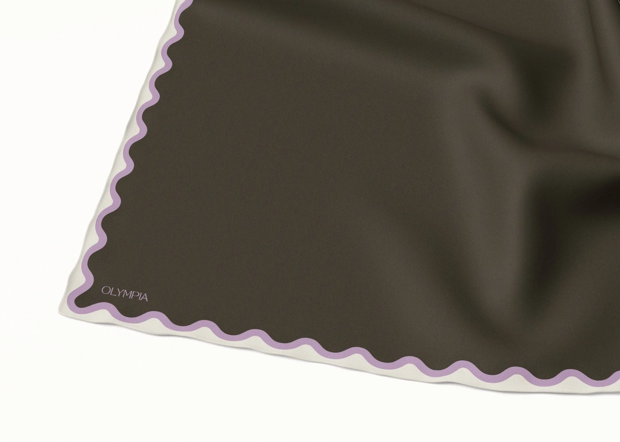 Etta Rosin/Violet Silk Scarf - 89x89cm - Imperfect