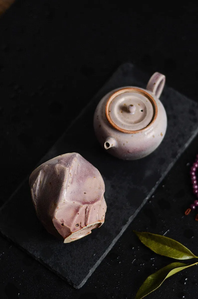 Gohobi Handmade Purple Glazed Teapot