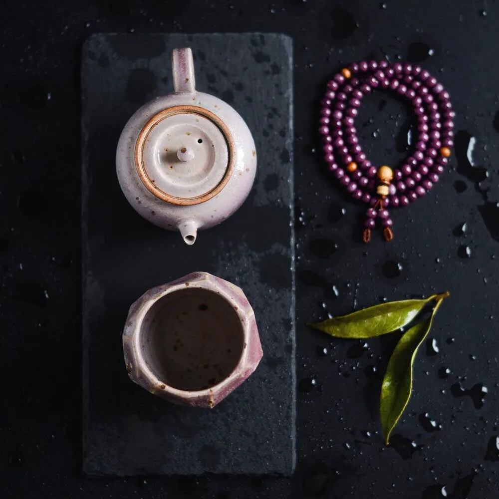 Gohobi Handmade Purple Glazed Teapot