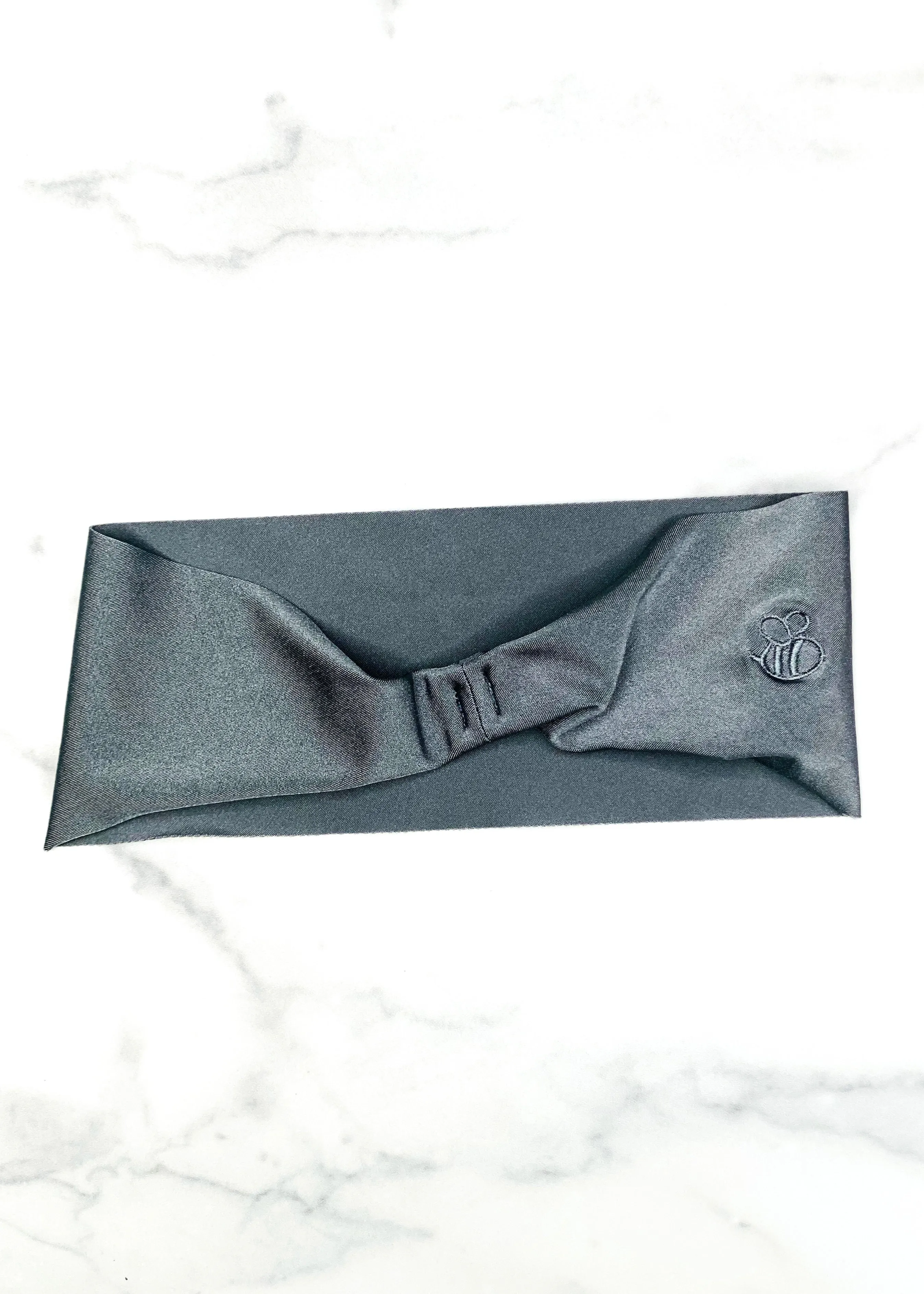 Hematite Silver Yoga Headband