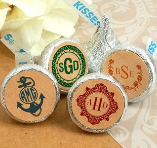 Hershey’s Kisses Favors - Kraft Monogram Designs