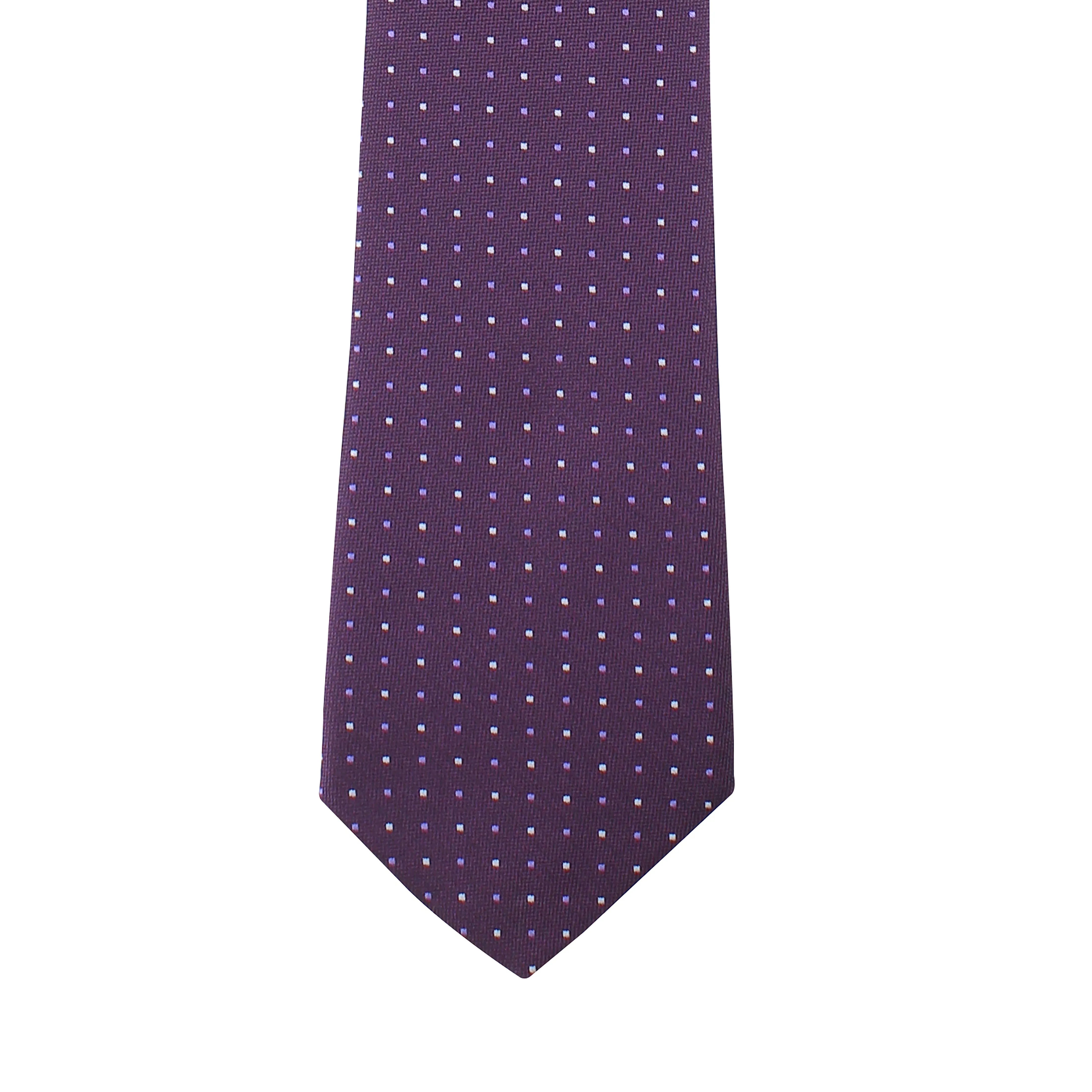 Kovove Attractive Polka Dot  Purple Necktie for Men