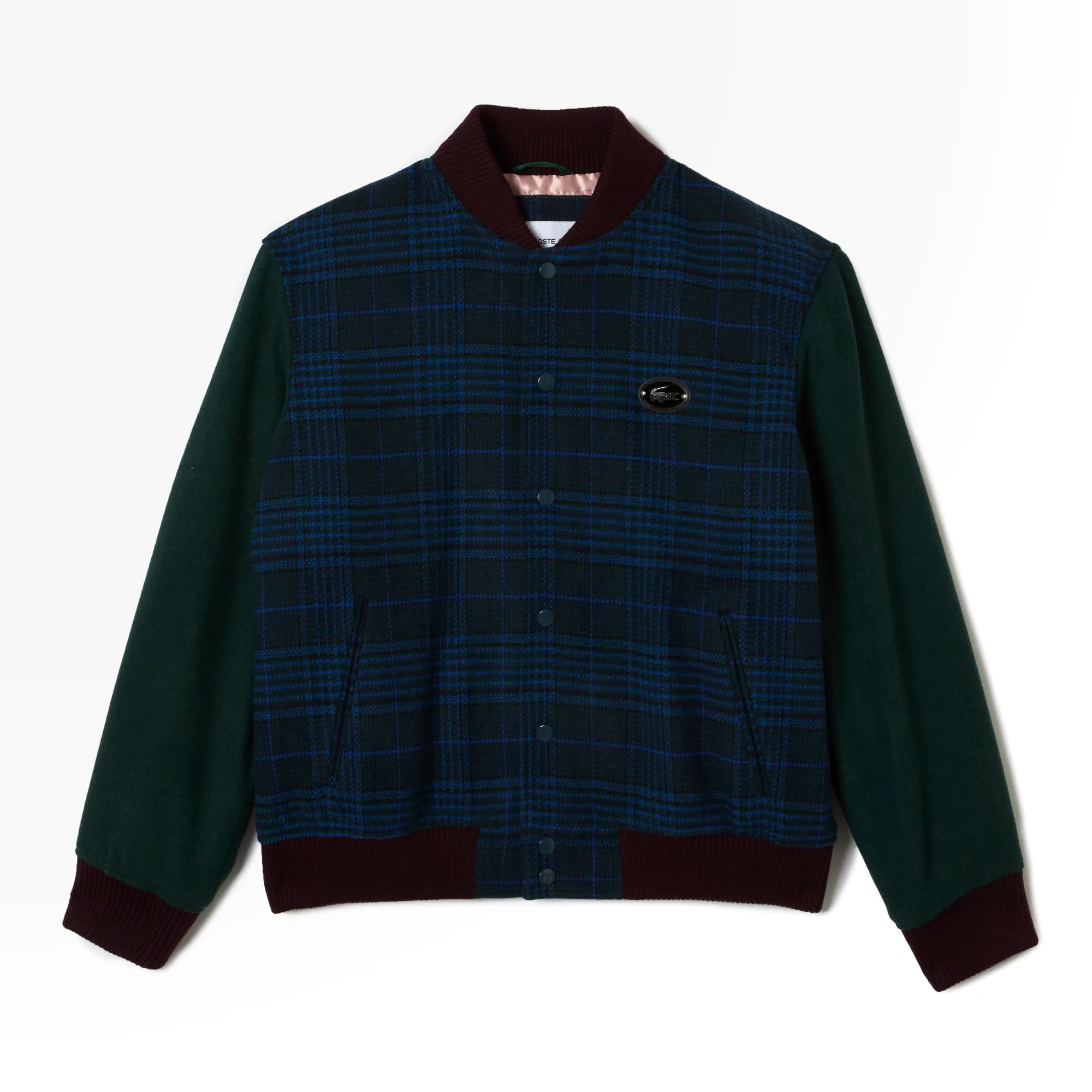 Men's Lacoste Branded Back Varsity Jacket