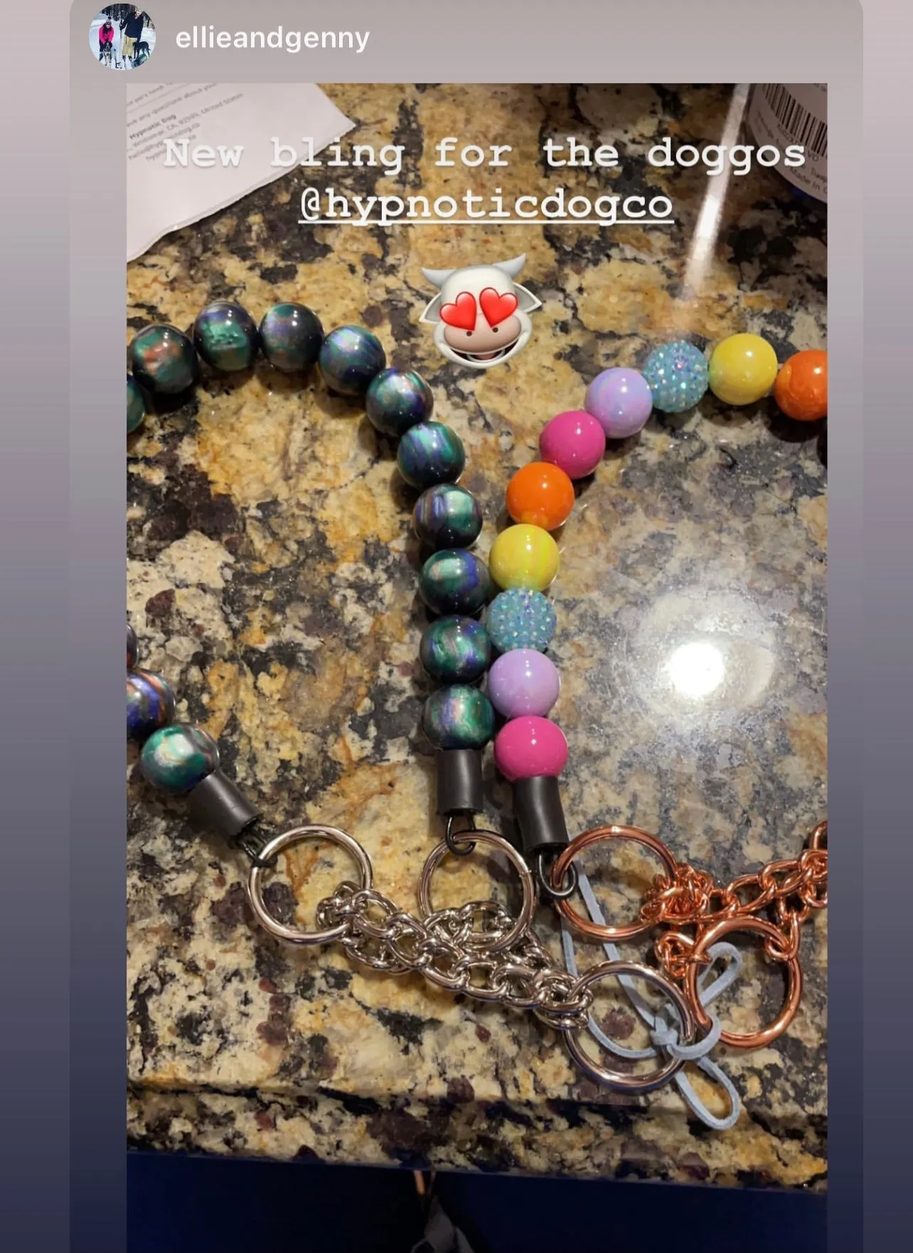 Northern Lights Resin Bead Collar