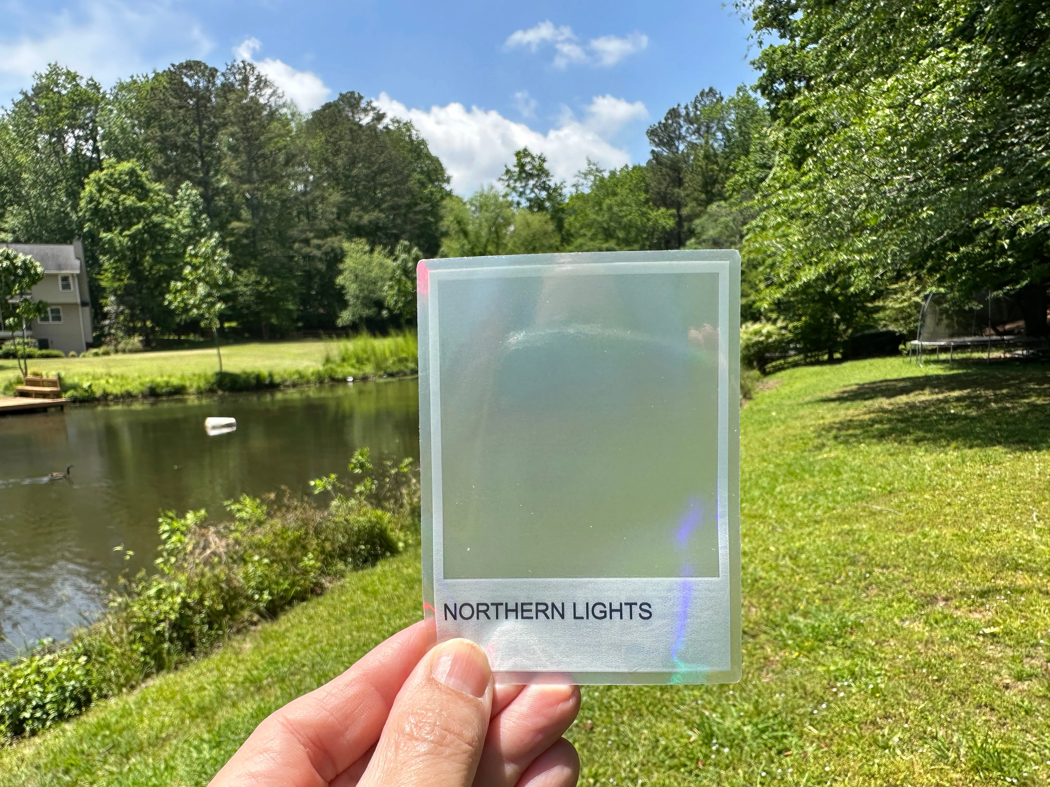 Northern Lights | Suncatcher Sticker | Holographic | Rainbow Maker | Sun Catcher | Magic Window Decal | 3 x 4 or 6 x 8 | Reposition-able