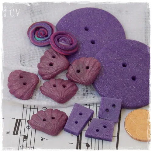Oops: Purple Button Assortment