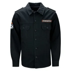 Overwatch 2 Black Button-Up Military Jacket