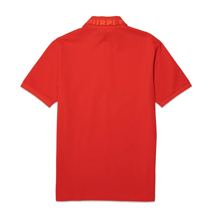 Pique Knit Polo (Red) - PP125MPRP423