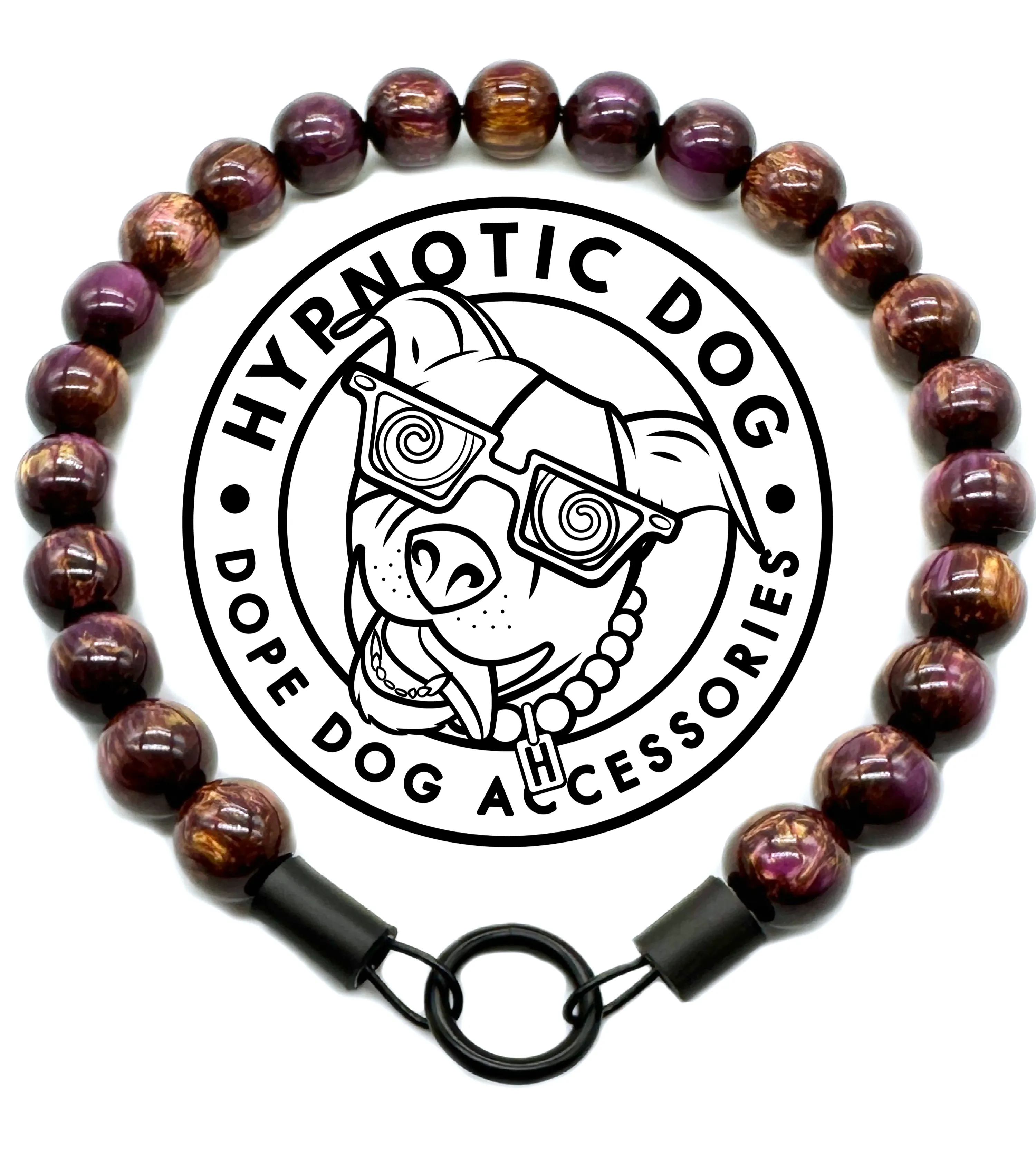 Purple Aurora Resin MINI [Small Dog/Cat Bead Collar]