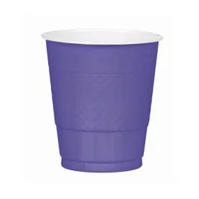 Purple Plastic Cups 355ml 20pk