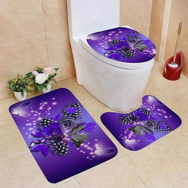 Purple Shower Curtain Set
