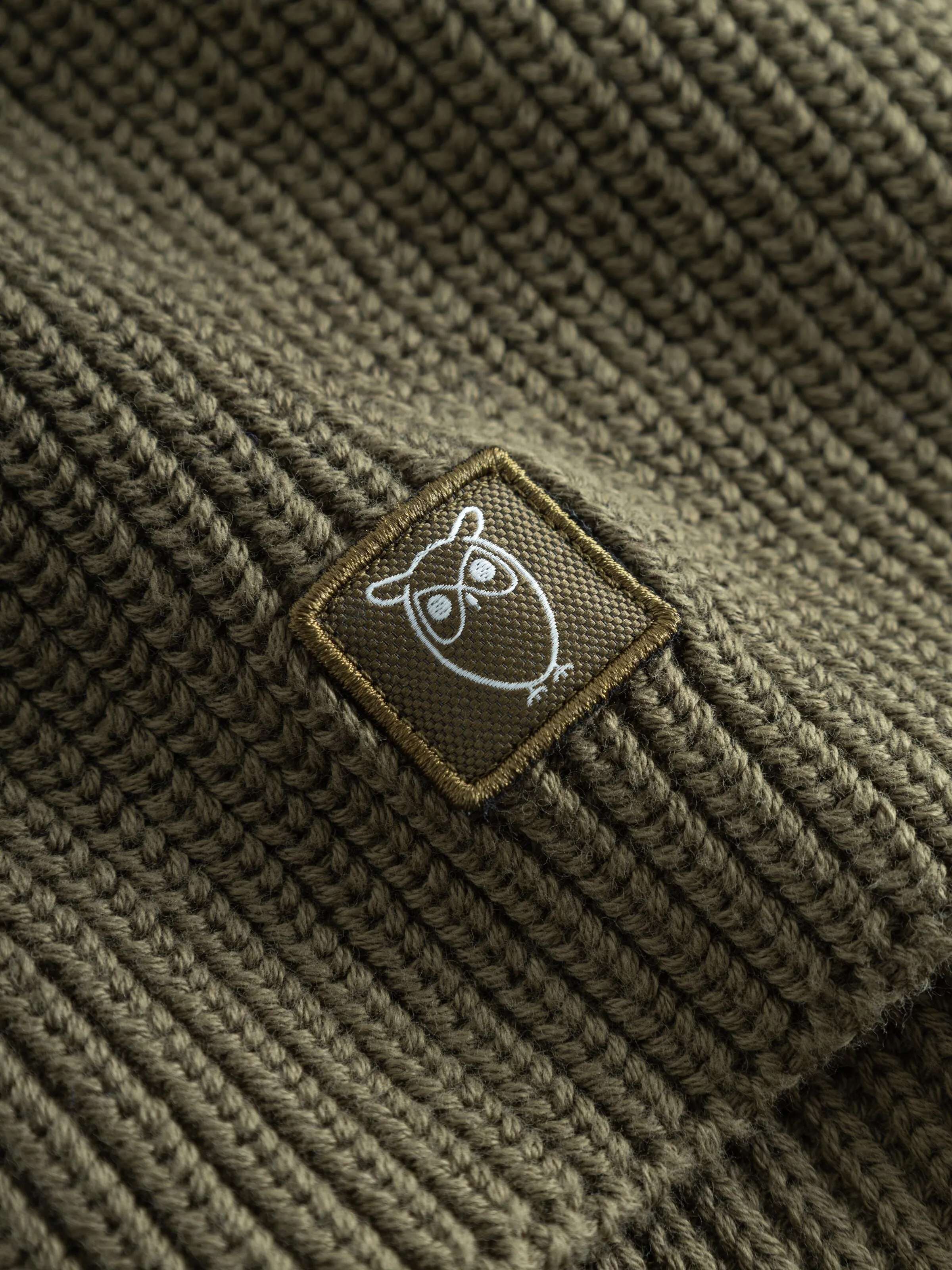 Rib Knit Scarf Green Knowledge Cotton Apparel