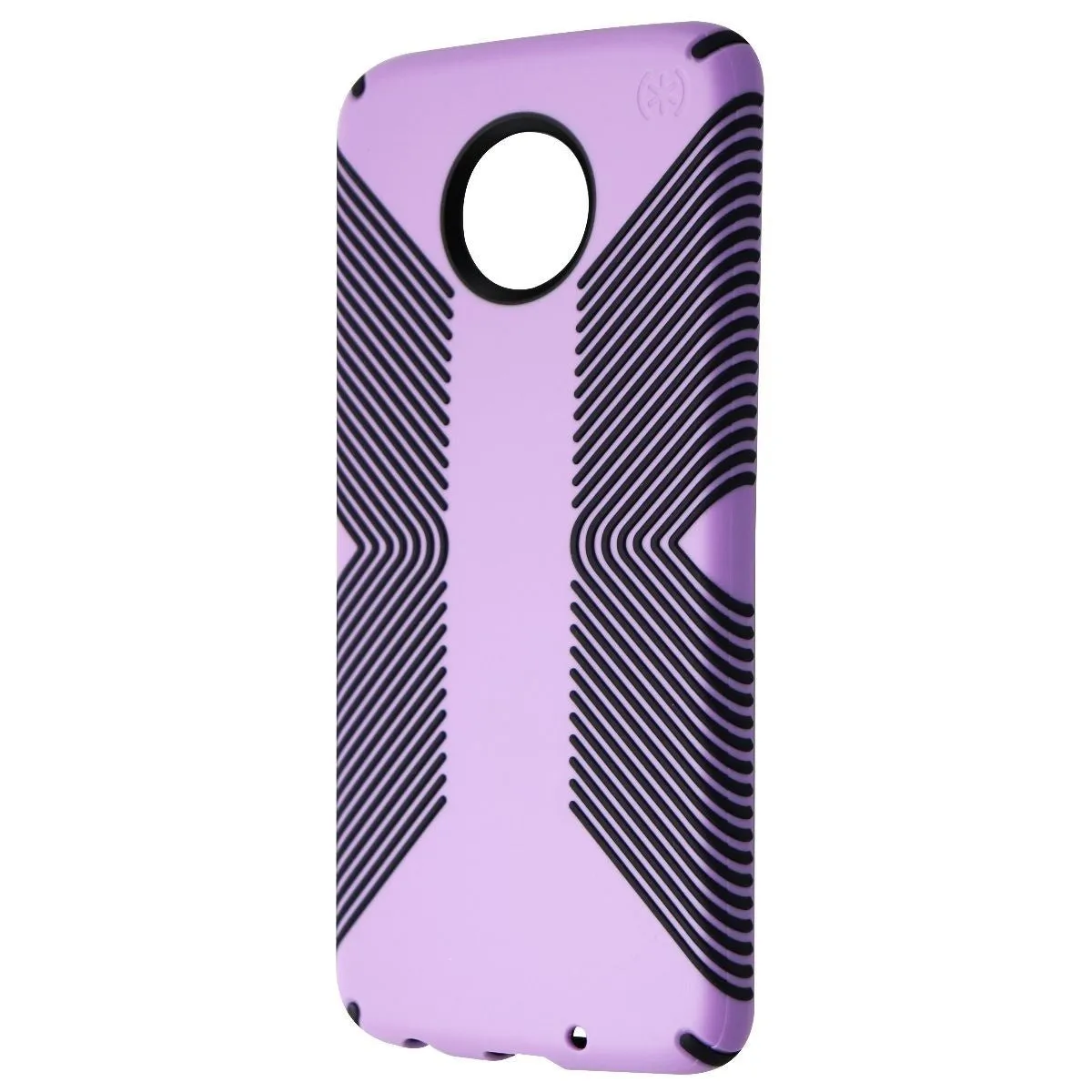 Speck Presidio Grip Series Hybrid Case for Moto Z4 - Jelly Purple/Charcoal Grey