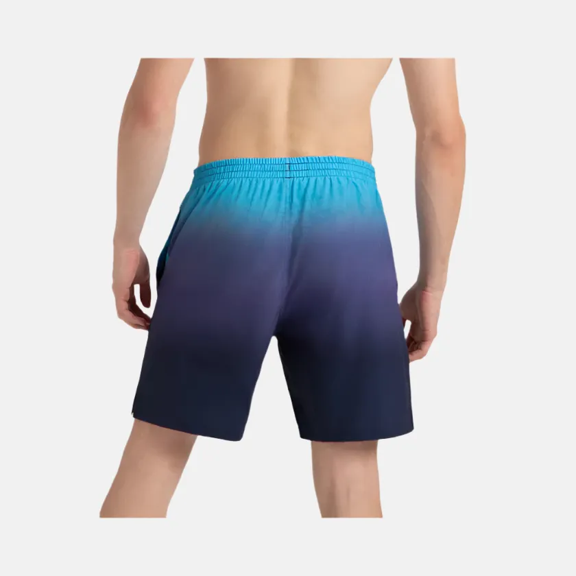 Speedo 4 Way Flex Essential Printed Men's Watershorts With Side Pockets - Peacoat/Hapuna Blue/Picton Blue