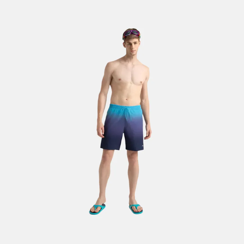 Speedo 4 Way Flex Essential Printed Men's Watershorts With Side Pockets - Peacoat/Hapuna Blue/Picton Blue