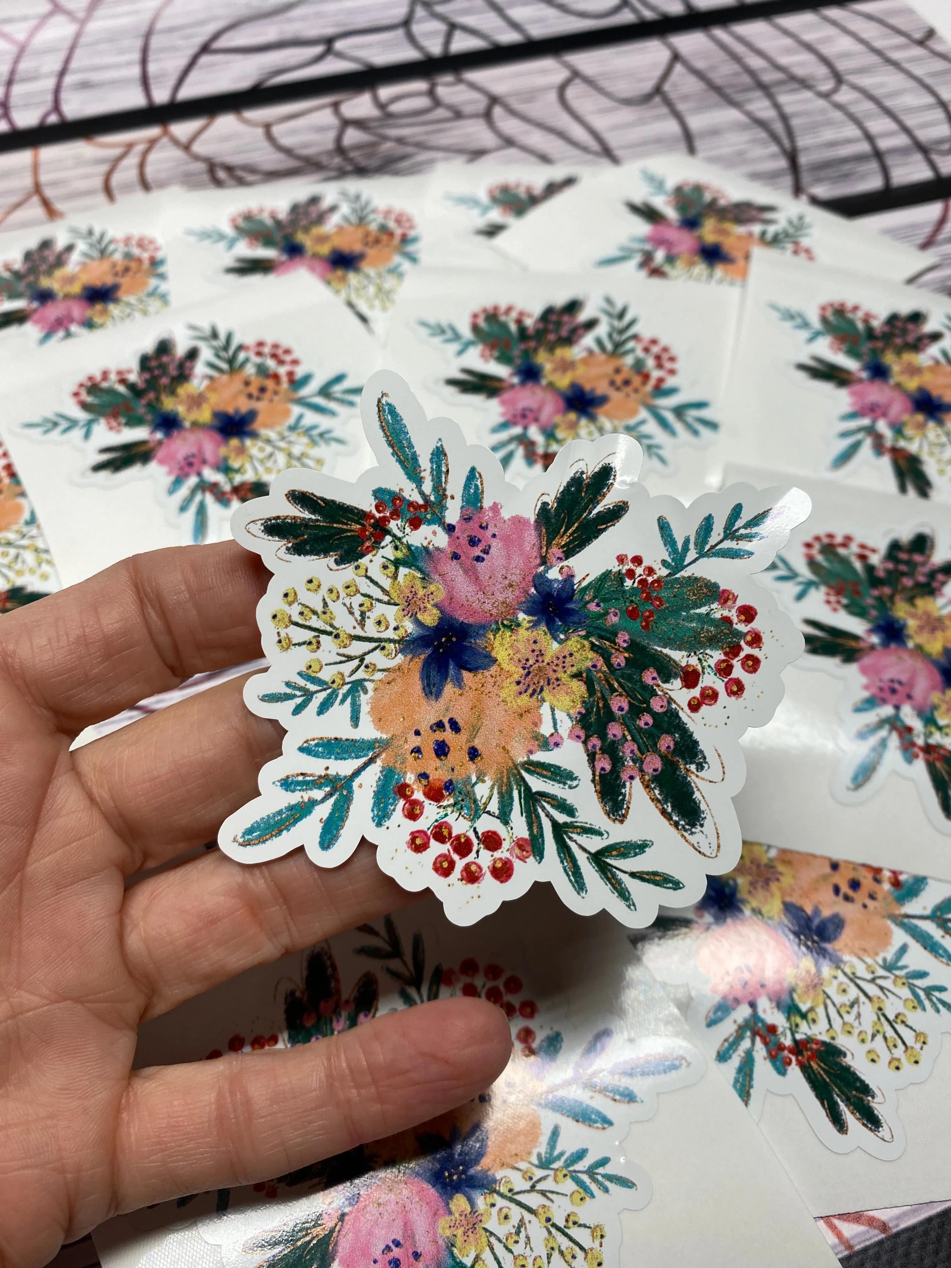 Sticker 3E Garden Flowers