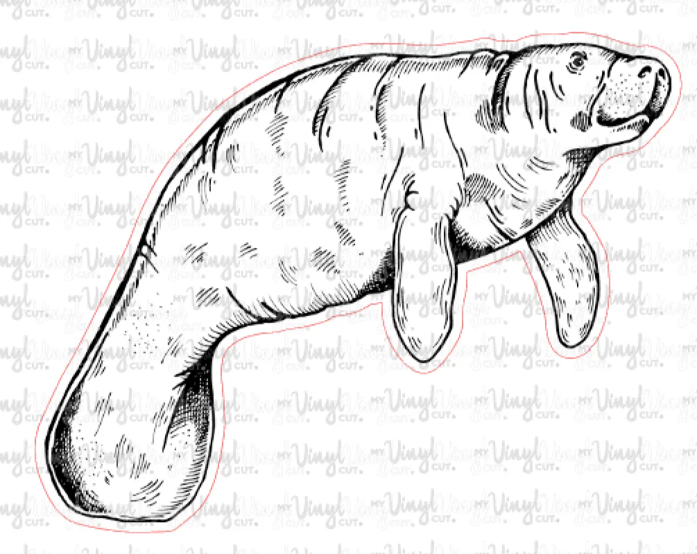 Sticker Manatee