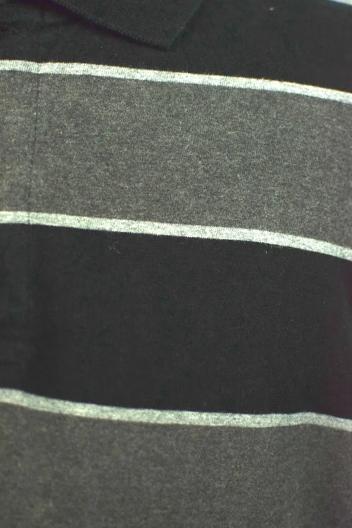 Striped Longsleeve Polo Shirt