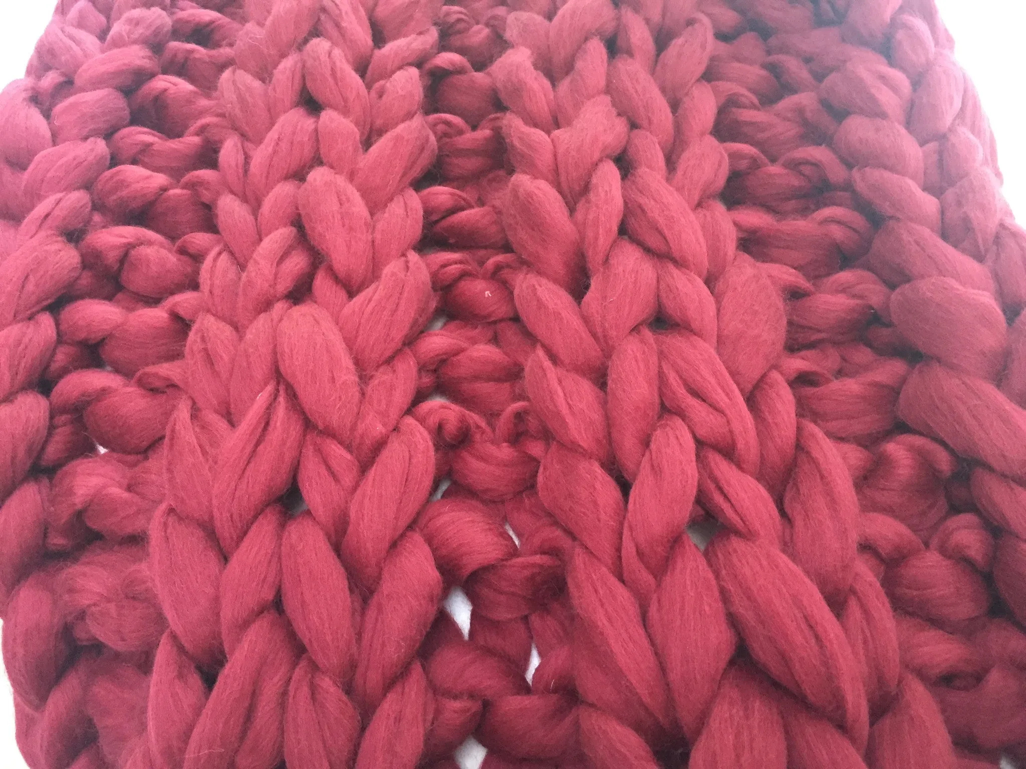 Super Chunky 100% Merino Wool Yarn. Burgundy