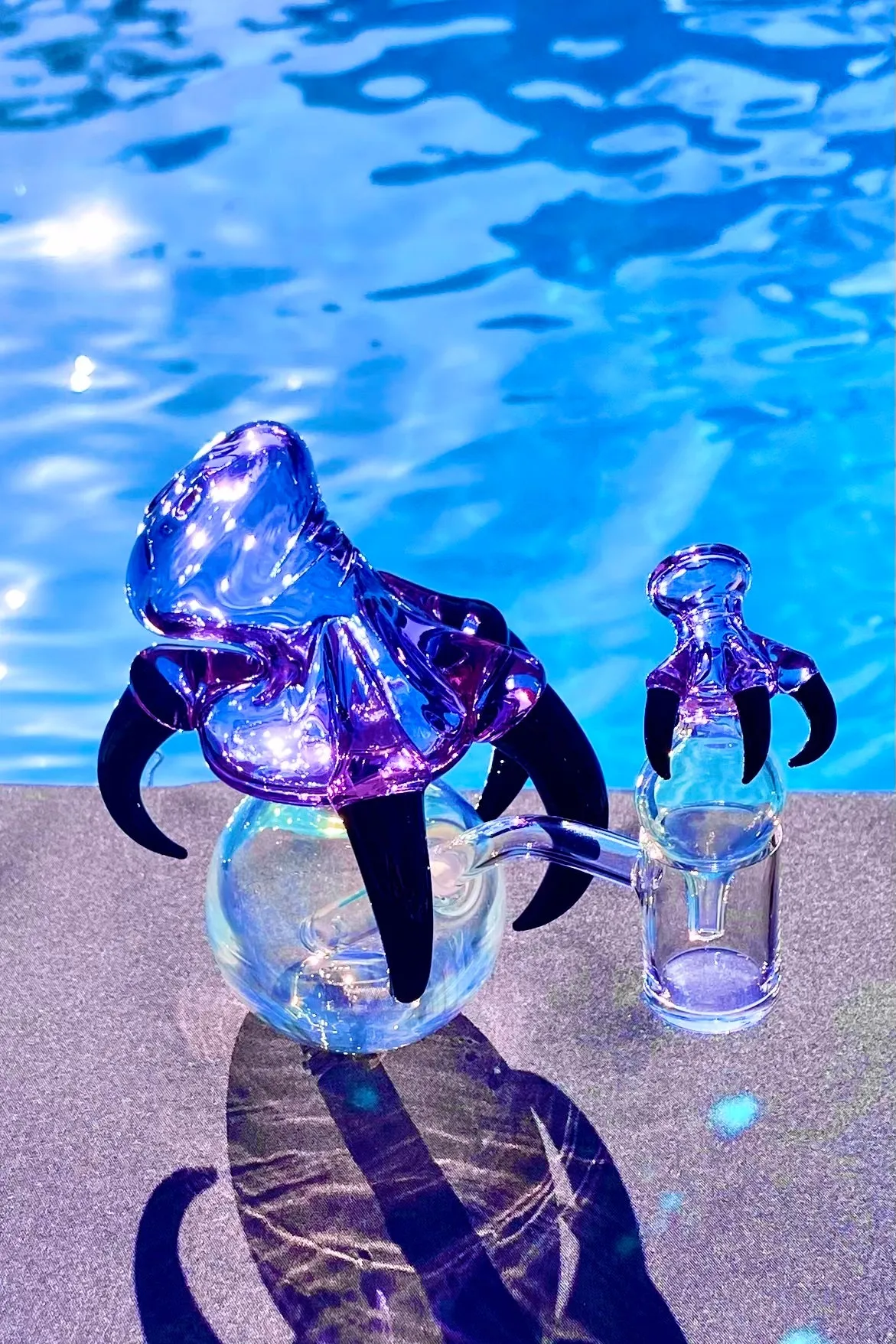The Glass Cure - 5.25" Dragon Claw Bubbler (10MM Female) (270g)