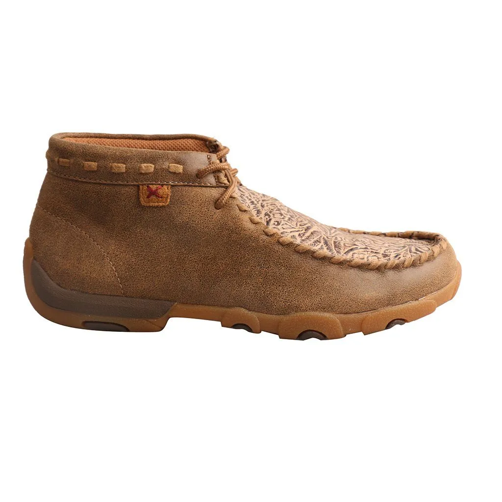 Twisted X Women's - 4" Tan Print Leather Moc Chukka