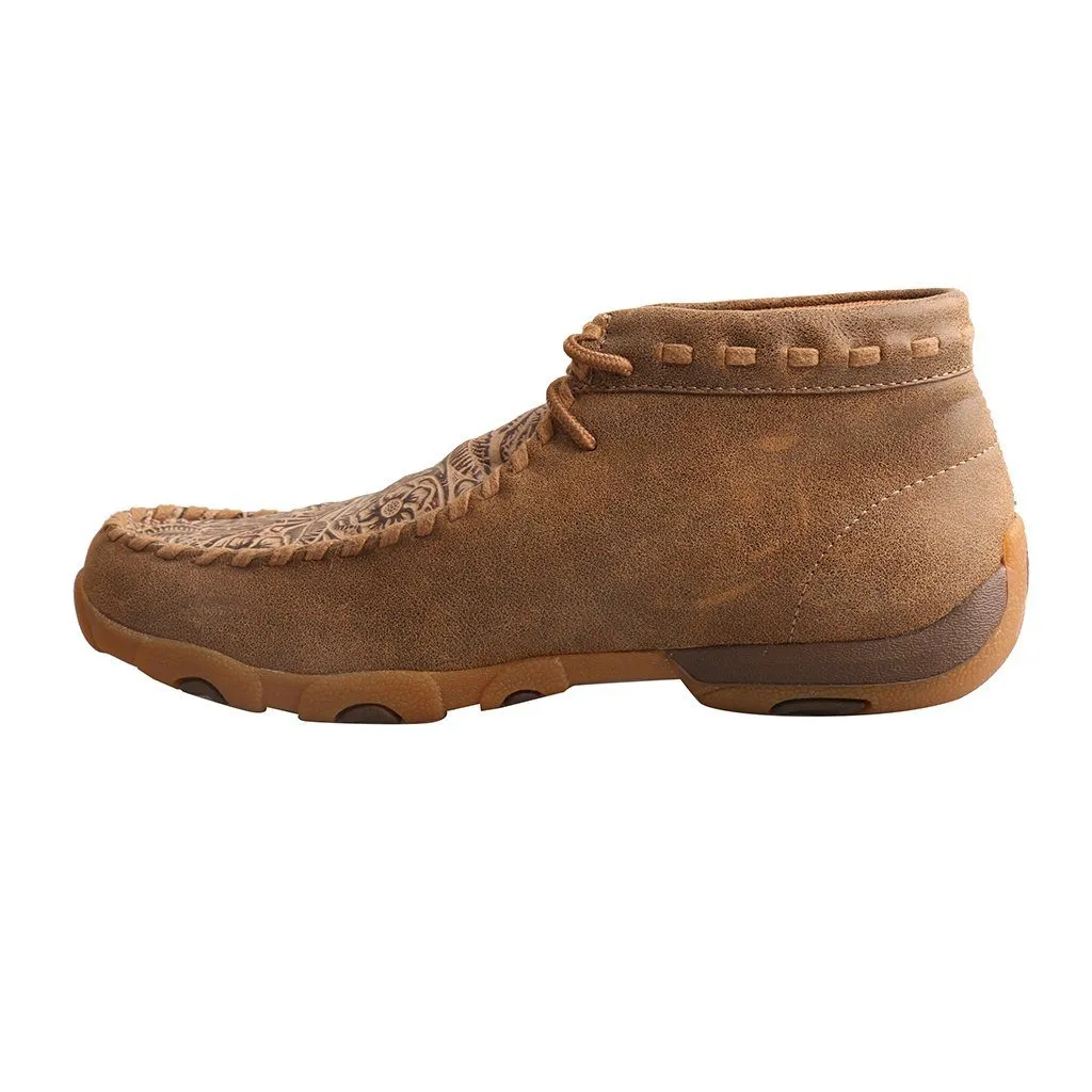 Twisted X Women's - 4" Tan Print Leather Moc Chukka